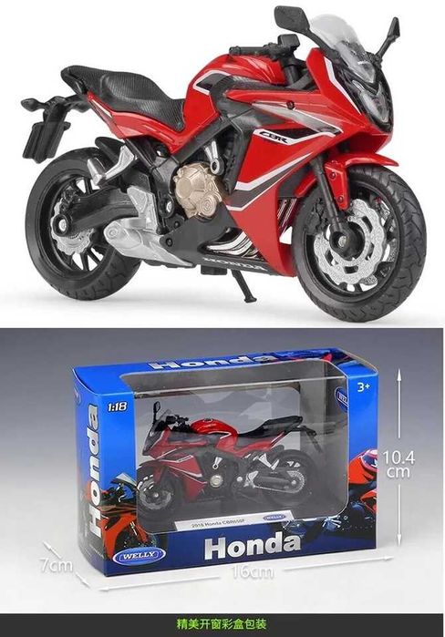 Macheta Moto HONDA CBR 650F 2018, Noua in Cutie,Scara 1:18,Prod. Welly
