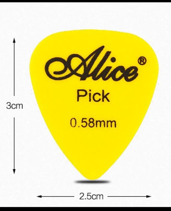 6 струни за китара, перца