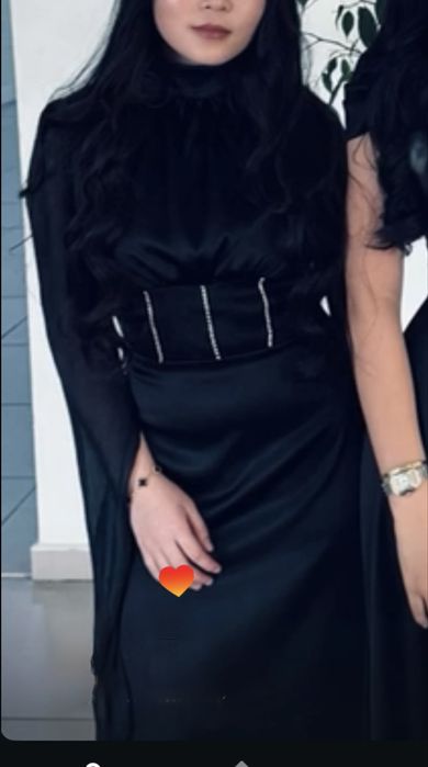 вечернее платье черный