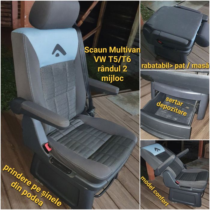 Scaune Vw Transporter Multivan T5 T6 sofer rotative bancheta pasager