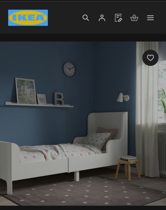 Pat extensibil, alb, 80/200 cm