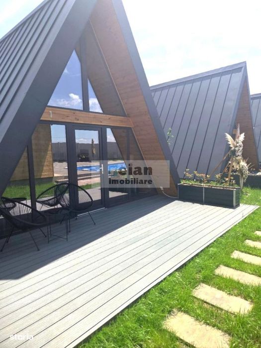 Gruiu, Complex Turistic De Vânzare, 4 Cabane A-frame, Piscină, Spatiu
