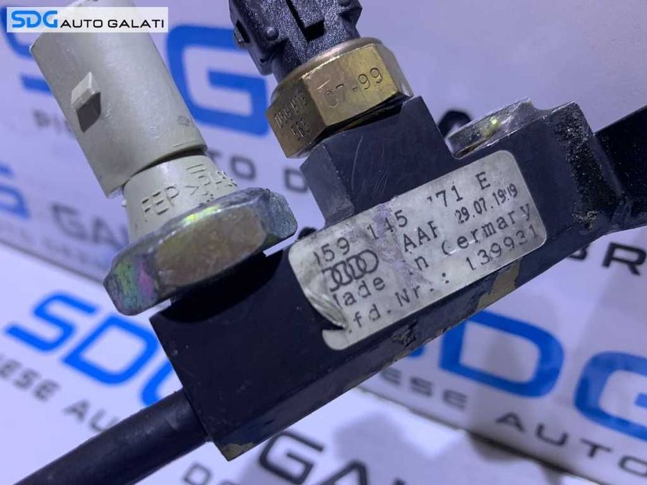 Teava Conducta cu Senzor Alimentare Ulei Turbo Turbina Turbosuflanta Audi A4 B5 2.5TDI V6 AFB AKN 1998 - 2001 Cod 059145771E [D0739]
