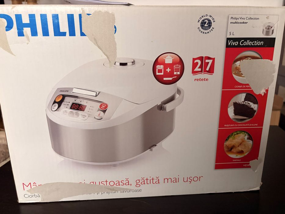 Multicooker Philips Viva Collection HD3037/70 – 5L – NOU, sigilat în cutie