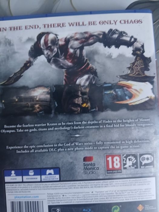 God of War 3 Remastered for ps4