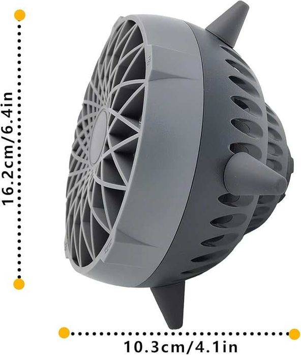 DaMohony Акумулаторен персонален настолен вентилатор с 5 режима