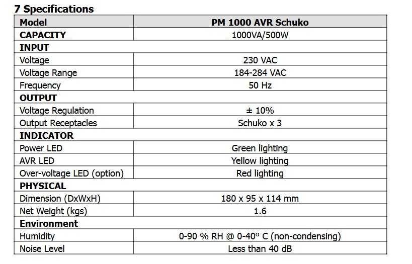 Stabilizator de tensiune Mustek PM 1000 AVR