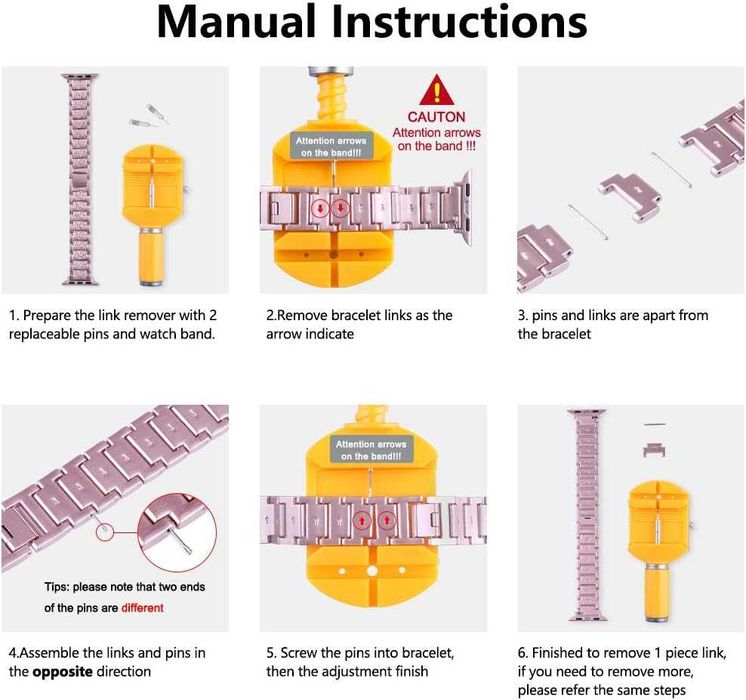 Curea Apple Watch 38/40 mm metalica rose gold cu strasuri*