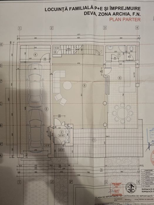 Teren 1050 mp cu casa în construcție