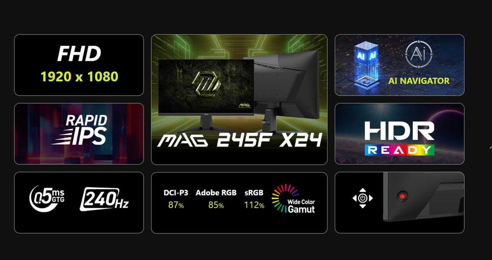 MSI MAG 245F X24  240GHZ