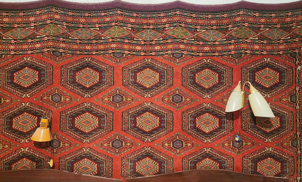 Винтажный шерстяной ковер 192 см х 317 см