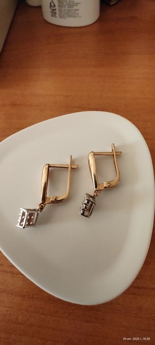 Серьги Россия золото