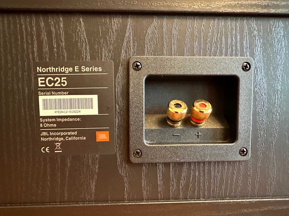 Централна тонколона JBL Northridge E Series EC25 (75W / 8 Ohms) – Черна