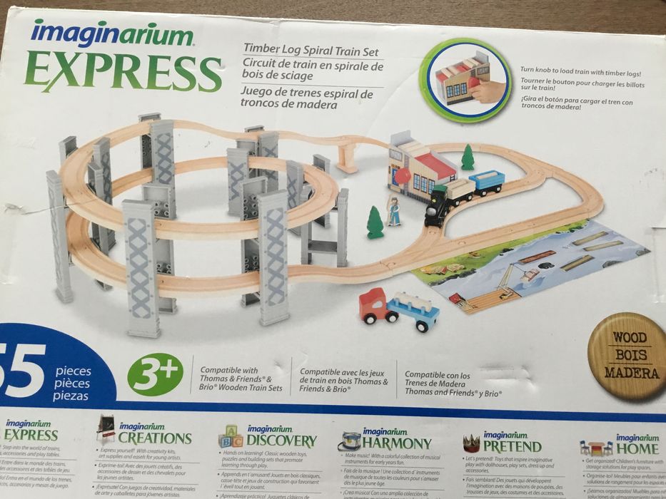 2012 Imaginarium експрес дървена писта с влакове