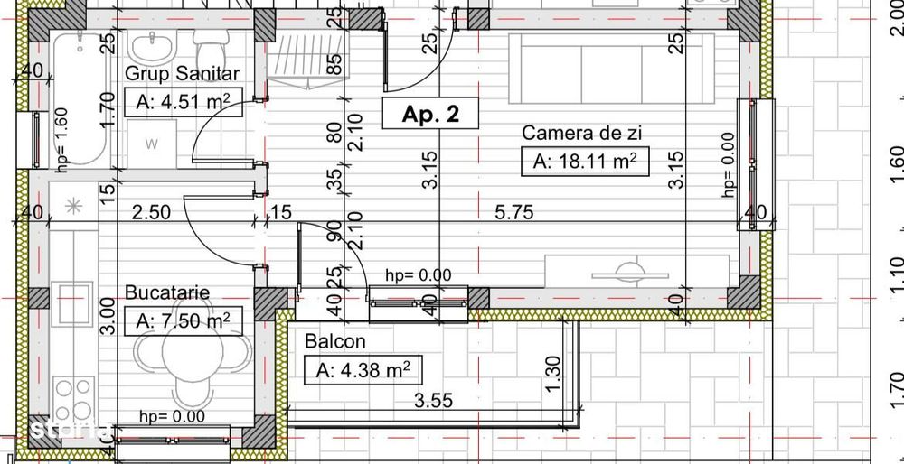 Apartament 1 camera 35mp, parcare inclusa,Lac Rediu