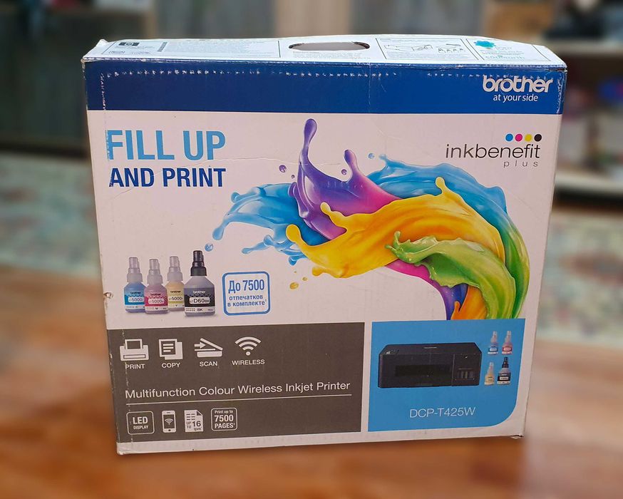 МФУ ЦВЕТНОЙ Brother DCP-T425W Копир, Принтер, Сканер, НОВЫЙ! ДОСТАВКА!