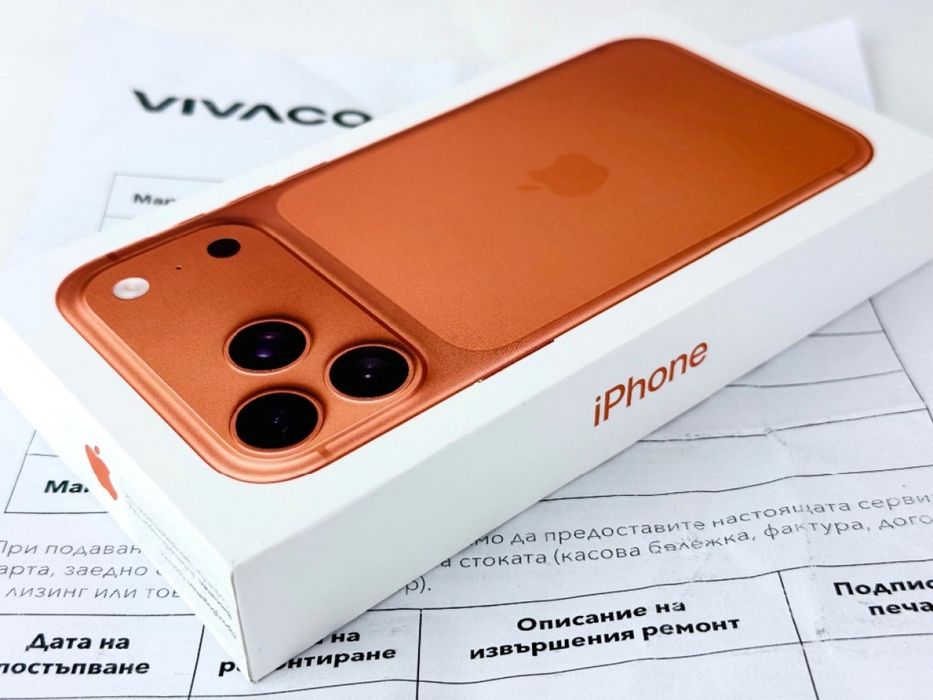 iPhone 17 Pro Max 512GB Cosmic Orange / Оранжев гаранция БГ оператор