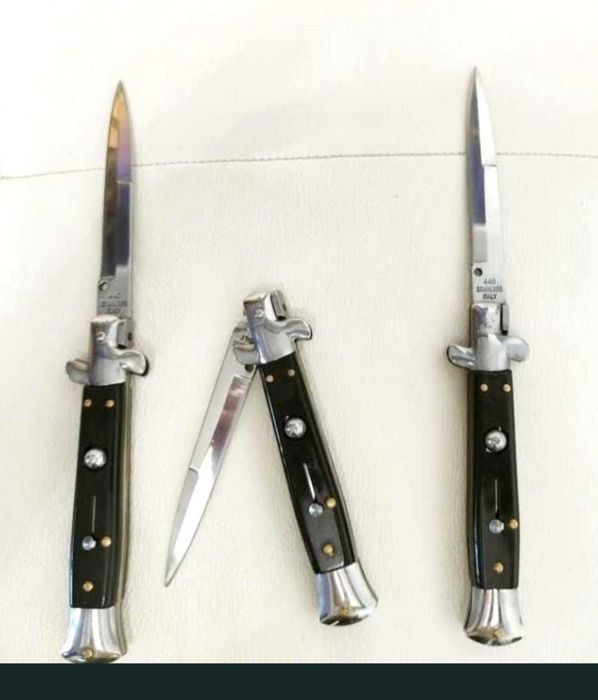 Briceag Stileto 24cm , maro sau negru ( nou in cutie)