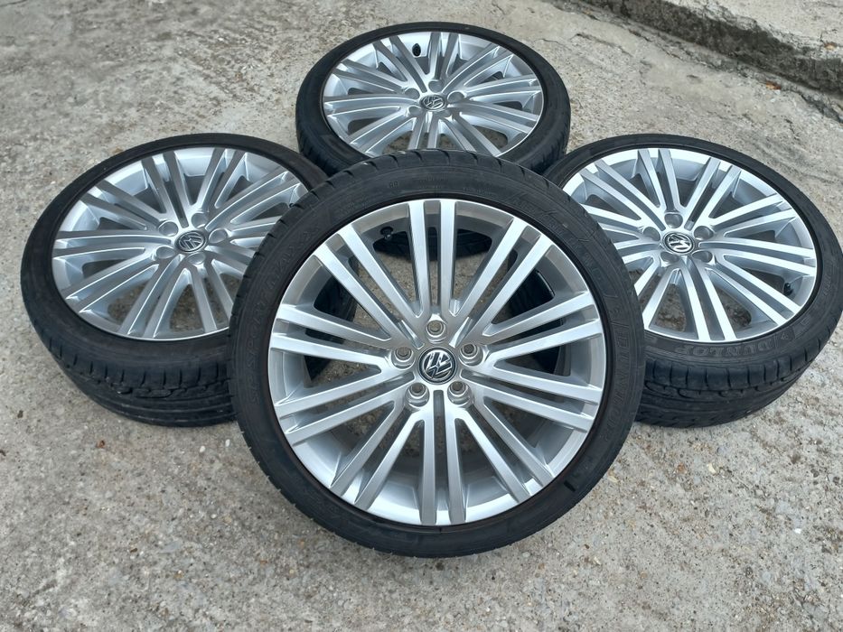 17.5x100 Vw Montani Оригинални Seat Škoda Audi 7j et46 Гуми 215 40 17