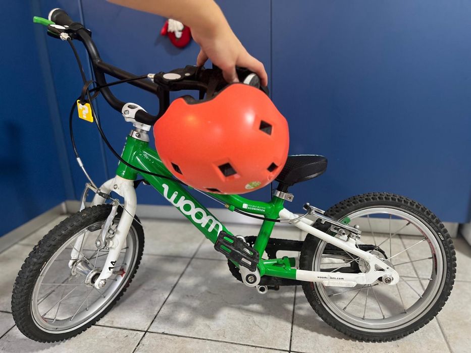 Woom 2 bicicleta copii + casca dechatlon
