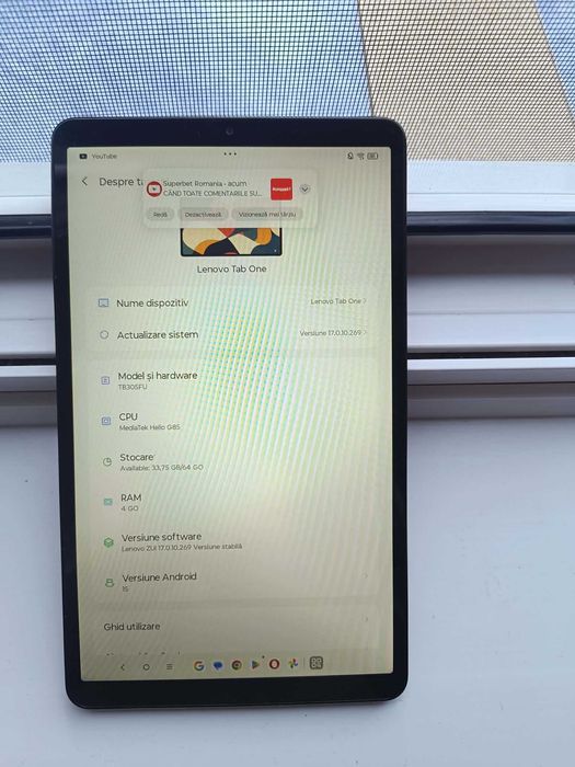 Vând tableta Lenovo tab one de 64GB 4, RAM funcționează bine