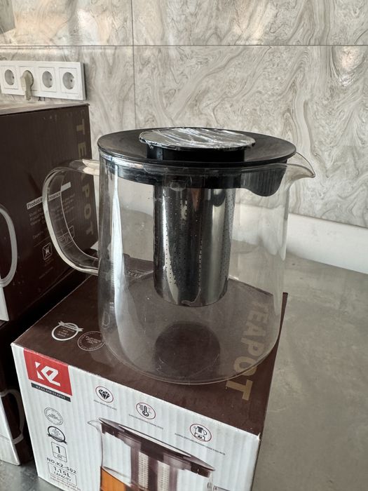 Новый чайник жаропрочное стекло