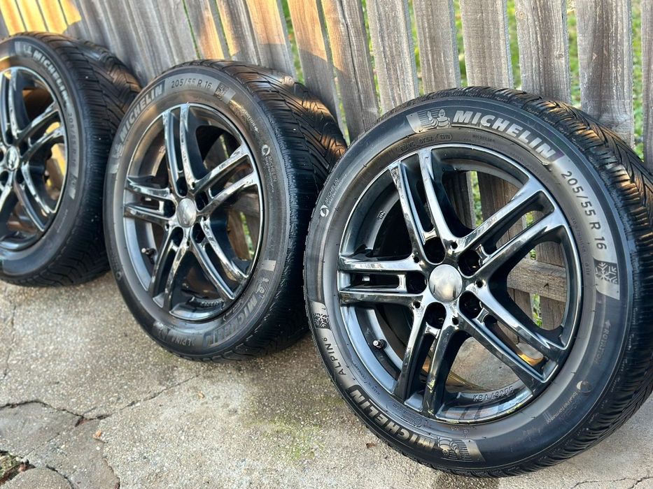 Jante Rial R16 5x112 Anvelope M+S Michelin Dot19