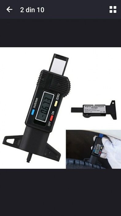 Subler digital masurare adancimii profilului anvelopei