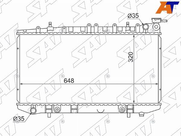 Радиатор Nissan Ad