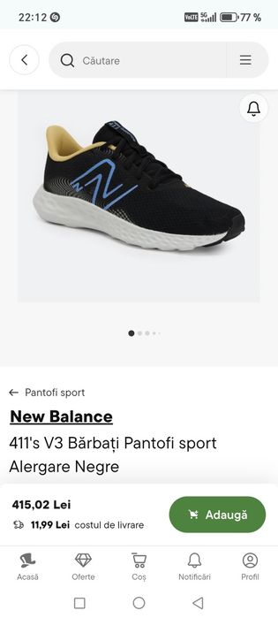 New Balance
411's V3 Bărbați Pantofi sport Alergare Negre