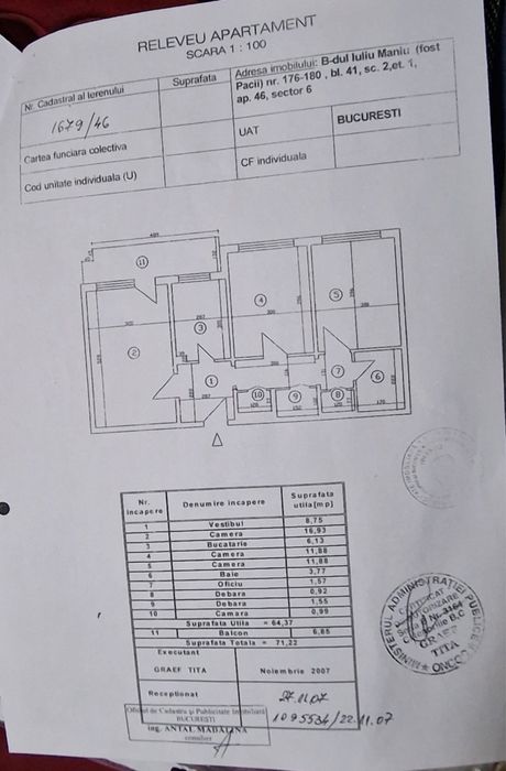 Apartament 3 camere, Militari
