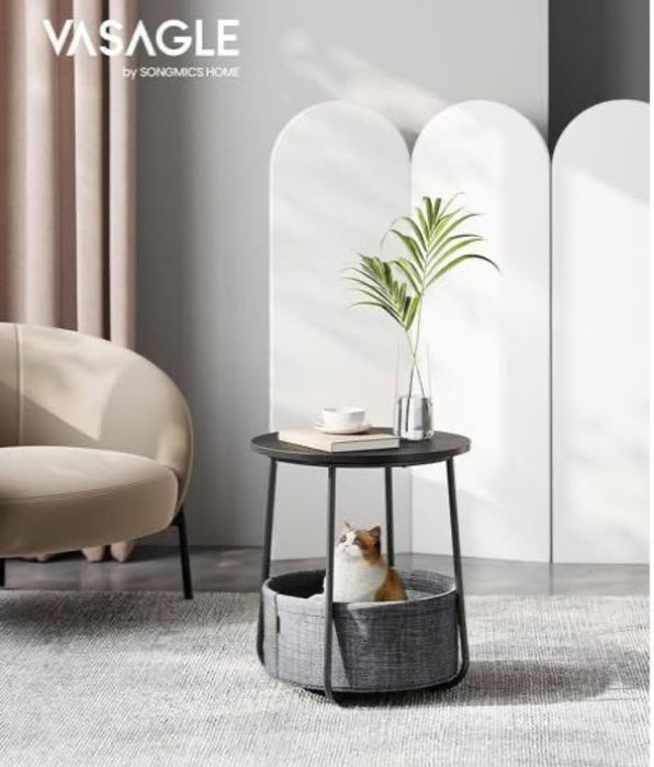 Помощна кръгла масичка VASAGLE