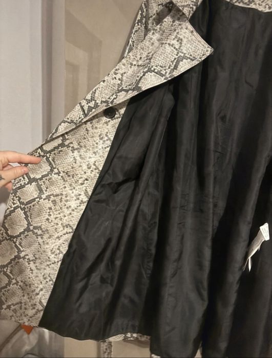 Trench piele piton Zara