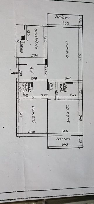 Apartament 3 camere decomandat