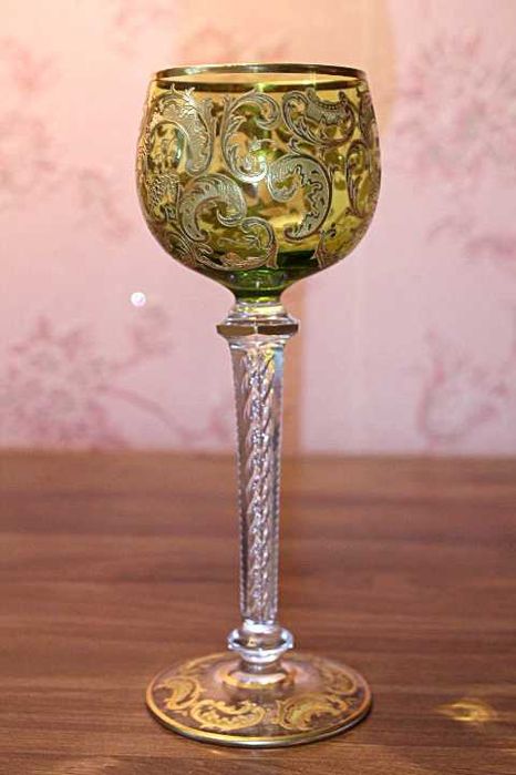 Очень редкий антикварный фужер (Франция) Полностью ручная работа.