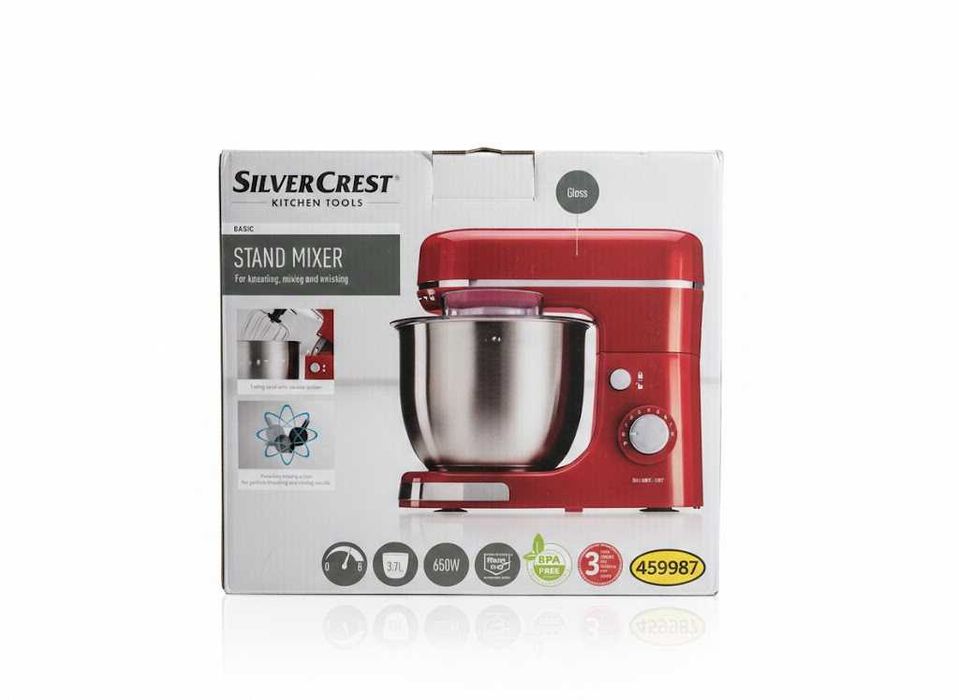 Robot Mixer cu bol SilverCrest Basic 650W, Bol 3.7L, Nou/Sigilat
