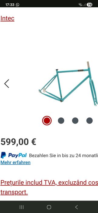 Bicicleta Intec mtb trekking roti 29 cadru otel 12 viteze L/XL