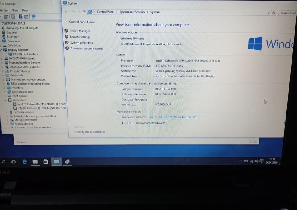 Laptop Toshiba Satelite C50