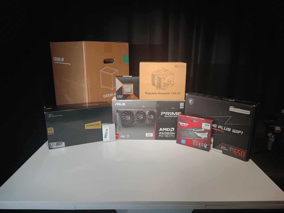 PC Gaming Ryzen 5 9600X, RX 9070, 32GB DDR5 7200MHz, 1TB SSD 7000MB/s