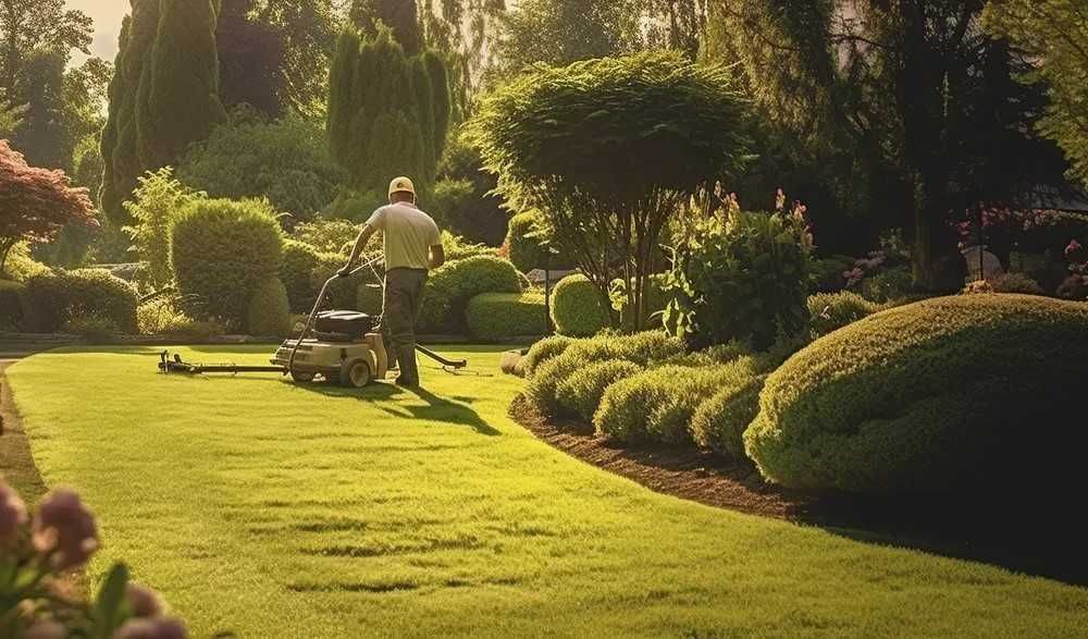 Поддръжка на дворове, рязане на опасни дървета, косене на трева