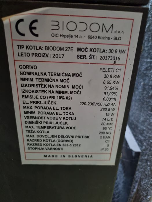 Centrală peleți Biodom