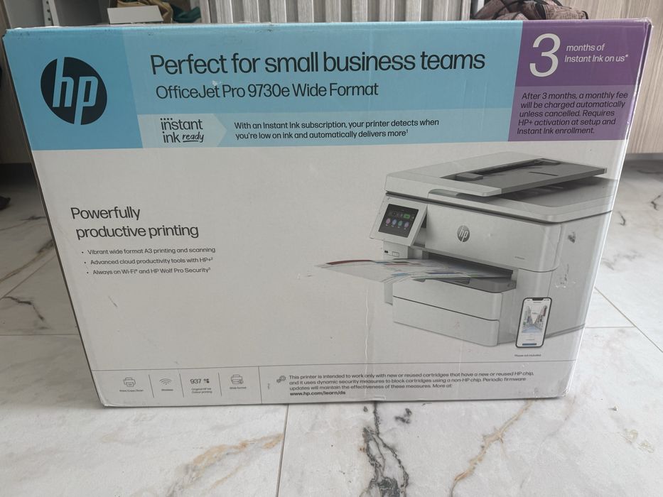 Принтер HP Office Jet Pro 9730e Wide format A3