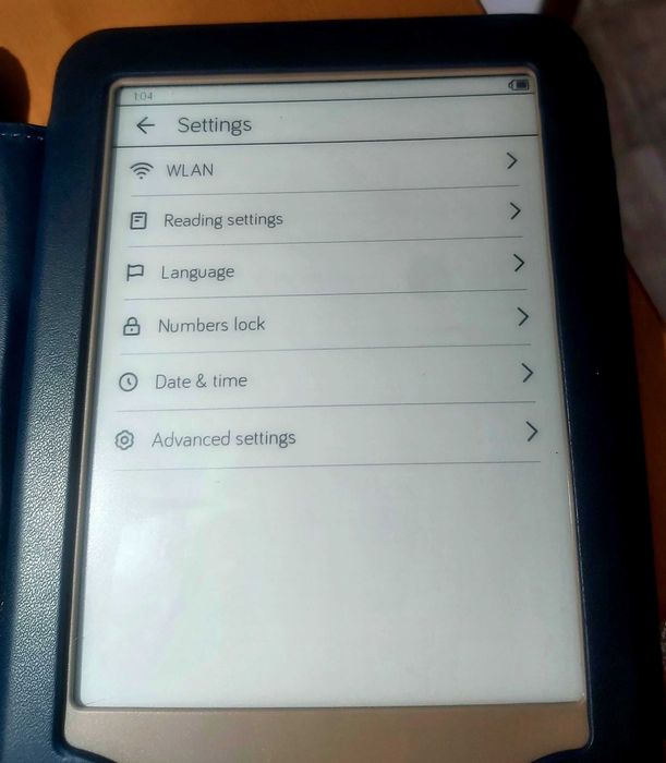 E-book Reader Tolino Page + Husă+cablu