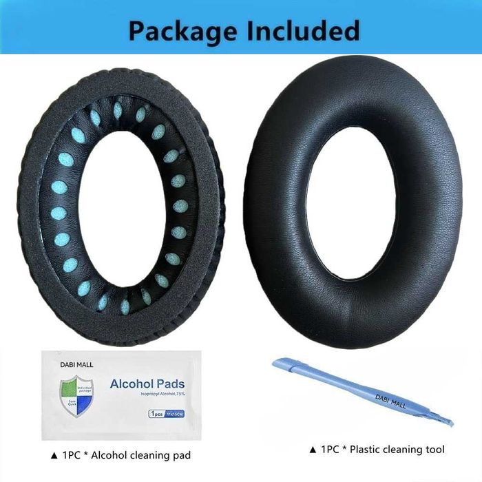 Set 2 bureti pentru casti Bose QuietComfort 45 35 II 35 / QC45 QC35 II QC35 QC25 QC15 QC2 AE2, AE2i AE2w, SoundTrue 1/2, SoundLink 1/2, Over-Ear