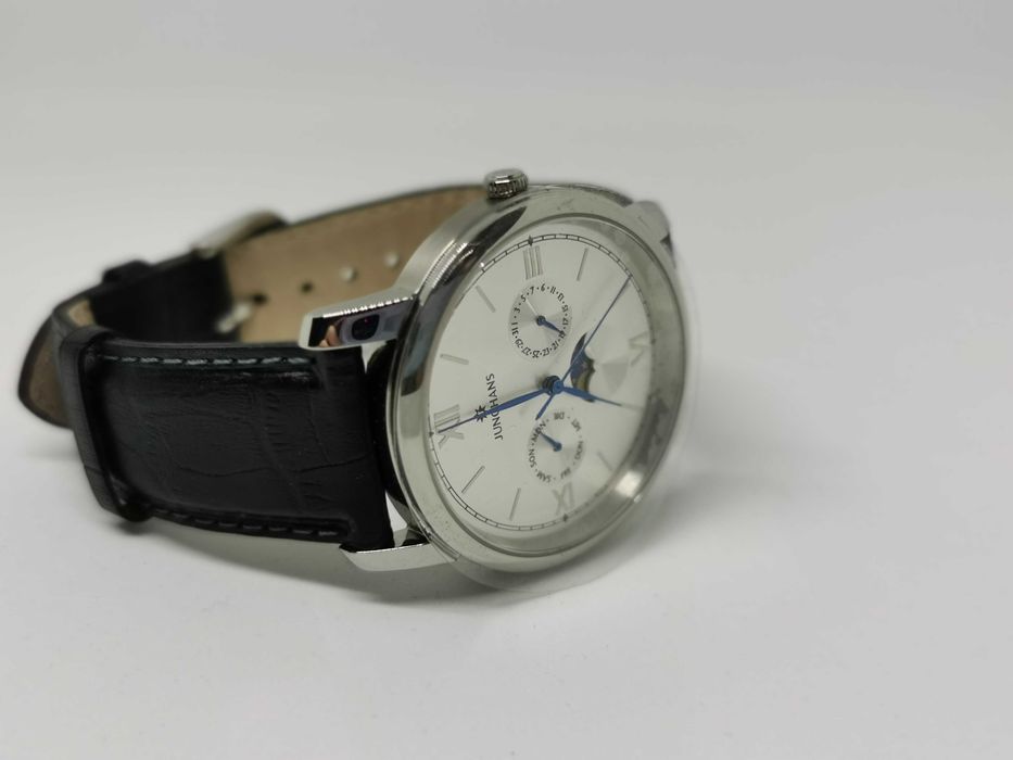 Junghans Day Date Moonphase SS WR 5 Bar Sapphire Crystal nr 1 din 4099
