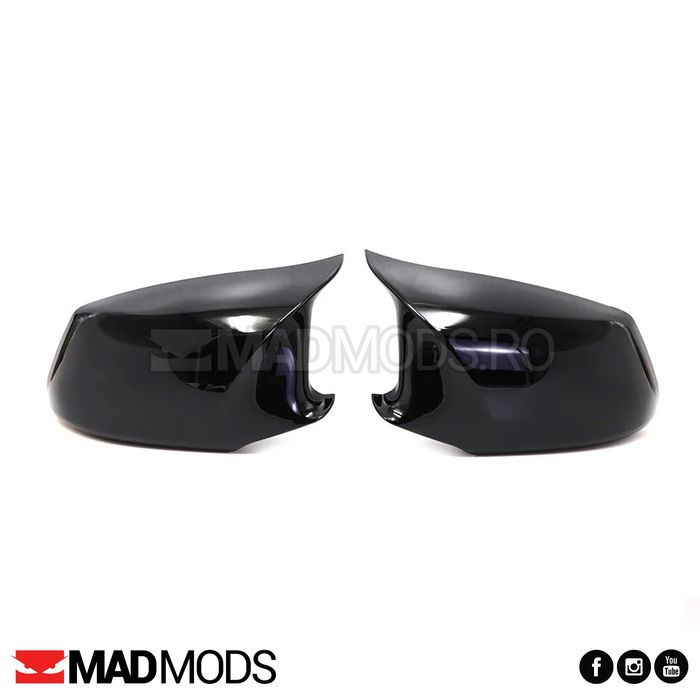 Set capace oglinzi M BMW Seria 5 F10 F11 F18 NFL Non-LCI, Negru lucios