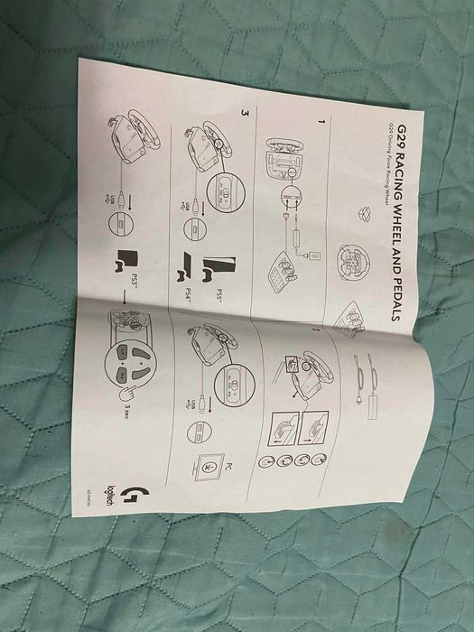 Logitech G29 + Shifter + педали | PS4/PS5/PC | Отлично състояние