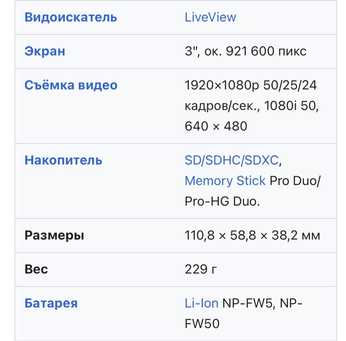 Фотоаппарат Sony nex-5