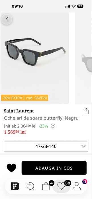 POMANA- !-Yves Saint Laurent -Ochelari Soare de Dama -Calitate&Desing LUX-Model Scump-Merita banii !!