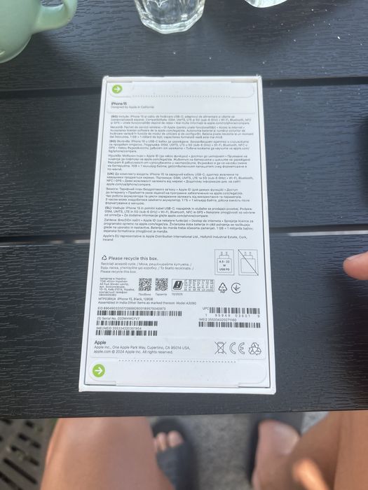 Iphone 15 black 128 sigilat